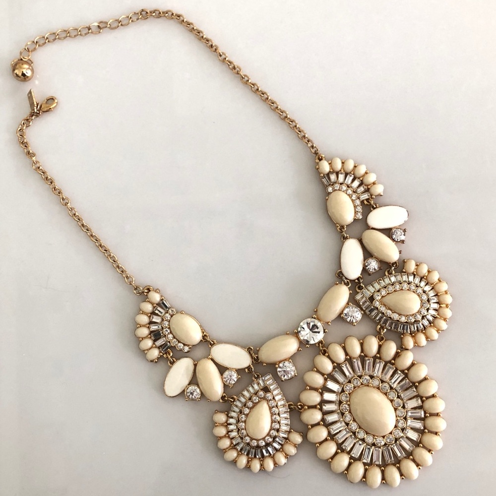 Kate Spade Cream/Gold Statement Necklace